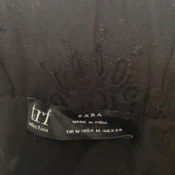 Zara Black Eyelet Skirt - Picture 2 of 5